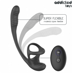 ADDICTED TOYS – ANALPLUG MIT VIBRATION, 360°-WELLUNG UND HODENSTIMULATOR – Produktansicht 7