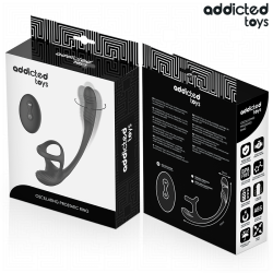 ADDICTED TOYS – ANALPLUG MIT VIBRATION, 360°-WELLUNG UND HODENSTIMULATOR – Produktansicht 8