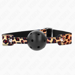 KINK - LEOPARD ATMUNGSAKTIVER BALL 4,5 CM GAG 65 x 2,5 CM – Produktansicht 2