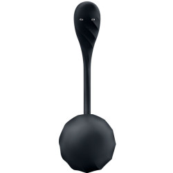 SATISFYER - RIBBED PETAL G POINT STIMULATOR FERNBEDIENUNG SCHWARZ KOSTENLOSE APP – Produktansicht 5