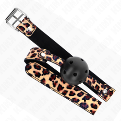 KINK - LEOPARD ATMUNGSAKTIVER BALL 4,5 CM GAG 65 x 2,5 CM – Produktansicht 4