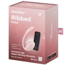 SATISFYER - RIBBED PETAL G POINT FERNBEDIENUNG STIMULATOR ROSE KOSTENLOSE APP – Produktansicht 7