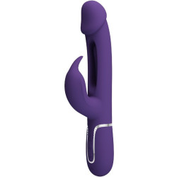 PRETTY LOVE - KAMPAS RABBIT 3 IN 1 MULTIFUNKTIONSVIBRATOR MIT ZUNGE VIOLETT – Produktansicht 2