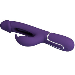 PRETTY LOVE - KAMPAS RABBIT 3 IN 1 MULTIFUNKTIONSVIBRATOR MIT ZUNGE VIOLETT – Produktansicht 4