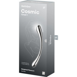 SATISFYER - COSMIC CREST 1 DOPPELDILDO AUS EDELSTAHL – Produktansicht 5