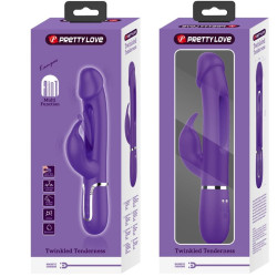 PRETTY LOVE - KAMPAS RABBIT 3 IN 1 MULTIFUNKTIONSVIBRATOR MIT ZUNGE VIOLETT – Produktansicht 9