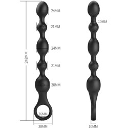PRETTY LOVE - VAN ANAL BALLS 10 VIBRATIONEN WIEDERAUFLADBARES SILIKON – Produktansicht 5