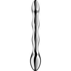 SATISFYER - COSMIC CREST 2 DOPPELDILDO AUS EDELSTAHL – Produktansicht 2