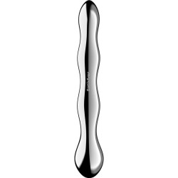 SATISFYER - COSMIC CREST 2 DOPPELDILDO AUS EDELSTAHL – Produktansicht 4