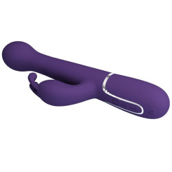 PRETTY LOVE - DEJON RABBIT VIBRATOR 3 IN 1 MULTIFUNKTIONS-LILA – Produktansicht 5