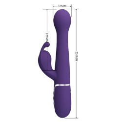 PRETTY LOVE - DEJON RABBIT VIBRATOR 3 IN 1 MULTIFUNKTIONS-LILA – Produktansicht 8