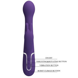 PRETTY LOVE - DEJON RABBIT VIBRATOR 3 IN 1 MULTIFUNKTIONS-LILA – Produktansicht 9