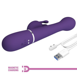PRETTY LOVE - DEJON RABBIT VIBRATOR 3 IN 1 MULTIFUNKTIONS-LILA – Produktansicht 10