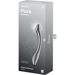 SATISFYER - PURE GRAVITY 1 DOPPELENDELLER DILDO AUS EDELSTAHL – Produktansicht 5