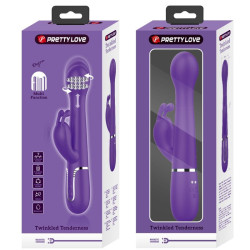 PRETTY LOVE - DEJON RABBIT VIBRATOR 3 IN 1 MULTIFUNKTIONS-LILA – Produktansicht 11