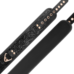BEGME - BLACK EDITION PREMIUM VEGANER LEDERHALSBAND – Produktansicht 4