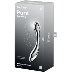 SATISFYER - PURE GRAVITY 2 DOPPELENDELLER DILDO AUS EDELSTAHL – Produktansicht 5