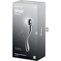 SATISFYER - STAR FORCE 2 DOPPELDILDO AUS EDELSTAHL – Produktansicht 5