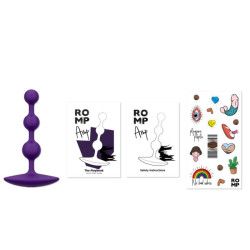 ROMP - AMP LILA FLEXIBLE SILIKON-ANALKAPSELN 12,5 CM LILA – Produktansicht 12