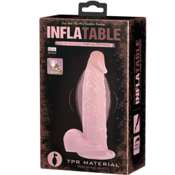 BAILE - REALISTISCHER AUFBLASBARER DILDO MIT SAUGNÄPFEN 15 CM – Produktansicht 6