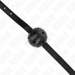 KINK - SIMPLICITY SCHWARZER ATMUNGSAKTIVER BALL 4,5 CM GAG 62 x 1,5 CM – Produktansicht 4