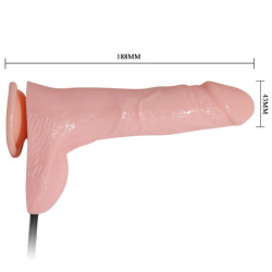 BAILE - AUFBLASBARER REALISTISCHER DILDO MIT SAUGNÄPFEN 15 CM – Produktansicht 3