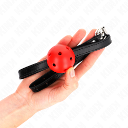 KINK - SIMPLICITY ROT ATMUNGSAKTIVER 4,5 CM BALLGAG 62 x 1,5 CM – Produktansicht 3
