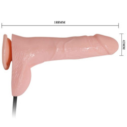 BAILE - REALISTISCHER VIBRIERENDER UND AUFBLASBARER DILDO 18.8 CM – Produktansicht 9