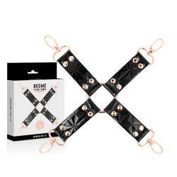 BEGME - BLACK EDITION VEGANE LEDER-HOG-KRAWATTE – Produktansicht 2