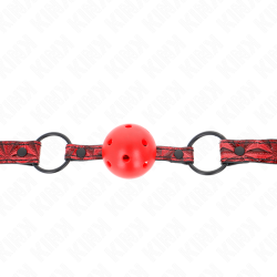 KINK - RAUTENMUSTER-BALL 4,5 CM GAG MODELL 1 64,5 CM VERSTELLBAR 42-60 CM – Produktansicht 3