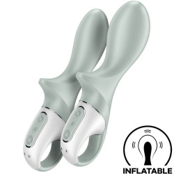 SATISFYER - AIR PUMP BOOTY 3 AUFBLASBARER ANALVIBRATOR GRAUGRÜN – Produktansicht 2