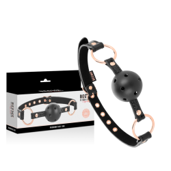 BEGME - BLACK EDITION BALLKNEBEL VEGANES LEDER – Produktansicht 2