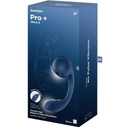 SATISFYER - PRO+ WAVE 4 G-SPOT & AIR PULSE STIMULATOR KOSTENLOSE APP DUNKELBLAU – Produktansicht 6