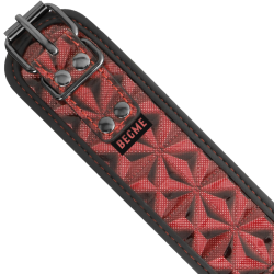 BEGME - RED EDITION PREMIUM VEGANES LEDERHALSBAND MIT NEOPRENFUTTER – Produktansicht 6