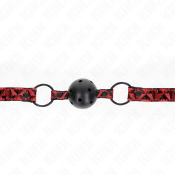 KINK - RAUTENMUSTER-BALL 4,5 CM GAG MODELL 2 64,5 CM VERSTELLBAR 42-60 CM – Produktansicht 4