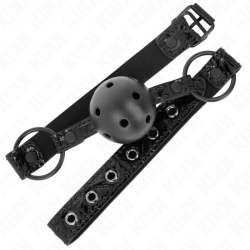 KINK - RAUTENMUSTER-BALL 4,5 CM GAG MODELL 3 64,5 CM VERSTELLBAR 42-60 CM – Produktansicht 2