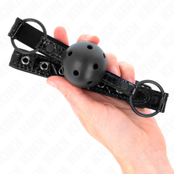 KINK - RAUTENMUSTER-BALL 4,5 CM GAG MODELL 3 64,5 CM VERSTELLBAR 42-60 CM – Produktansicht 4