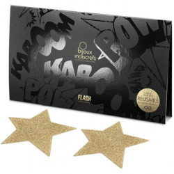 BIJOUX - INDISCRETS FLASH GOLDEN STAR NIPPELABDECKUNGEN – Produktansicht 4