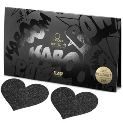 BIJOUX - INDISCRETS FLASH BLACK HEART NIPPLE CUTS – Produktansicht 3