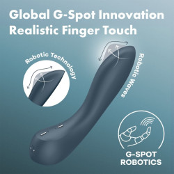 SATISFYER - G-SPOT WAVE 4 12 VIBRATIONSPROGRAMM VIBRATOR DUNKELGRAU – Produktansicht 6