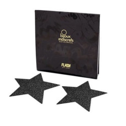 BIJOUX - INDISCRETS SCHWARZE STAR-FLASH-NIPPELKAPPEN – Produktansicht 2