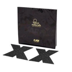 BIJOUX - INDISCRETS FLASH CROSS SCHWARZE NIPPELKAPPEN – Produktansicht 2