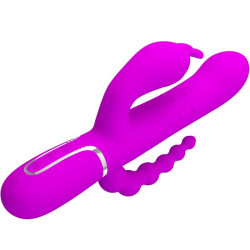PRETTY LOVE - CAMMY TRIPLE VIBRATOR MULTIFUNKTION 4 IN 1 ROSA – Produktansicht 4