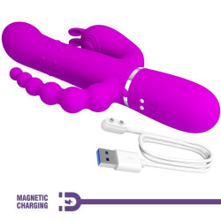 PRETTY LOVE - CAMMY TRIPLE VIBRATOR MULTIFUNKTION 4 IN 1 ROSA – Produktansicht 7