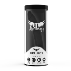 MYTHOLOGY - COBI ONYX ANAL DILDO MIT SCHWANZ- UND HODENRING 13 CM SILIKON – Produktansicht 7