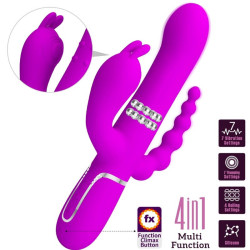 PRETTY LOVE - CAMMY TRIPLE VIBRATOR MULTIFUNKTION 4 IN 1 ROSA – Produktansicht 9