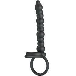 PRETTY LOVE - DILLION DOPPELTE PENETRATION COCK RING SCHWARZ – Produktansicht 2