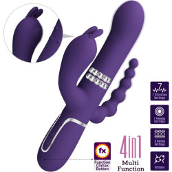 PRETTY LOVE - CAMMY TRIPLE VIBRATOR MULTIFUNKTION 4 IN 1 LILA – Produktansicht 5