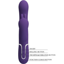 PRETTY LOVE - CAMMY TRIPLE VIBRATOR MULTIFUNKTION 4 IN 1 LILA – Produktansicht 6