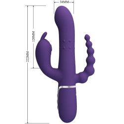 PRETTY LOVE - CAMMY TRIPLE VIBRATOR MULTIFUNKTION 4 IN 1 LILA – Produktansicht 7